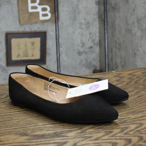 A New Day Corinna Wide Width Ballet Flats with Memory Foam Insole Black 6.5W