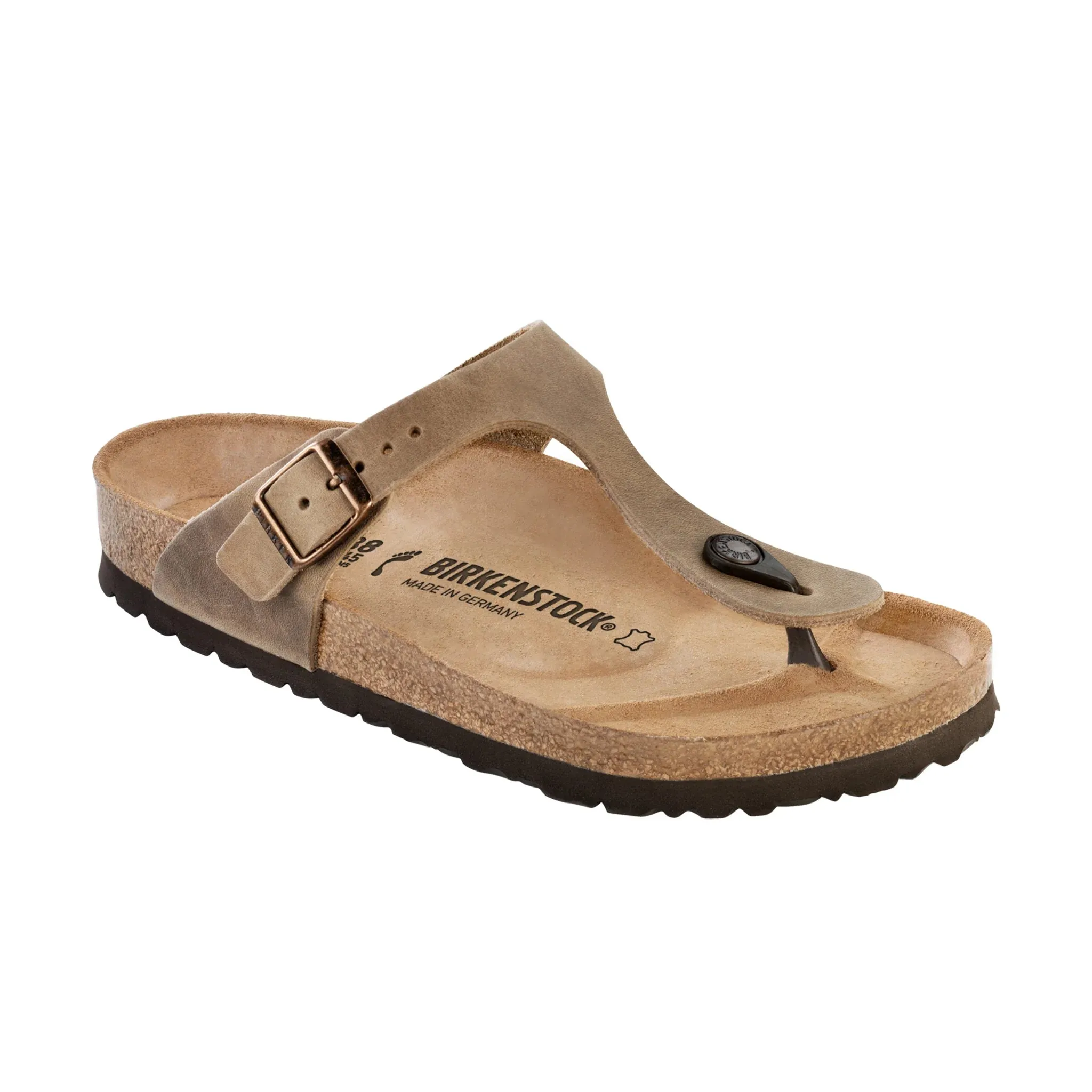 Birkenstock Gizeh Tobacco Brown Oiled Leather Regular