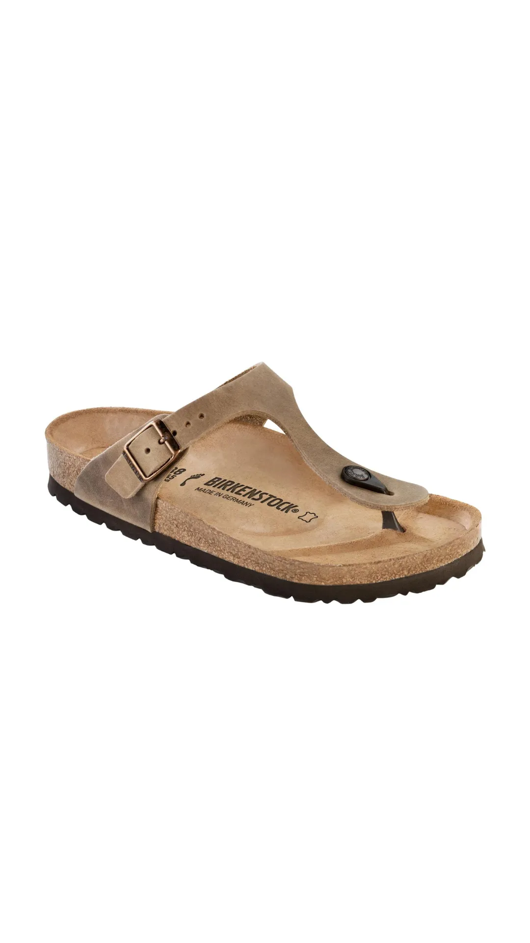 Birkenstock Gizeh Tobacco Brown Oiled Leather Regular
