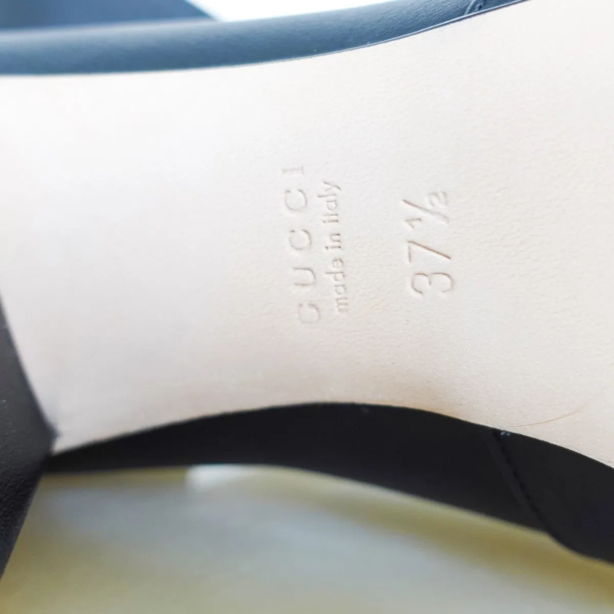 Black heeled loafers RRP £700