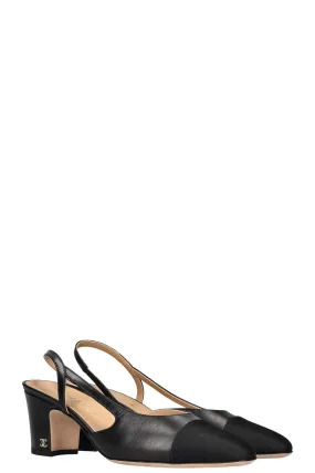 CHANEL Classic Slingback Heels Black