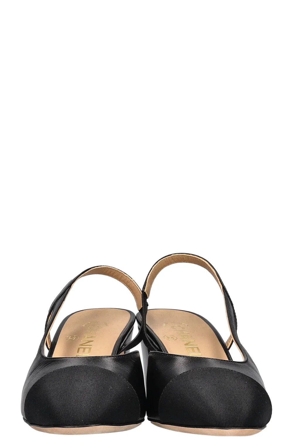 CHANEL Classic Slingback Heels Black
