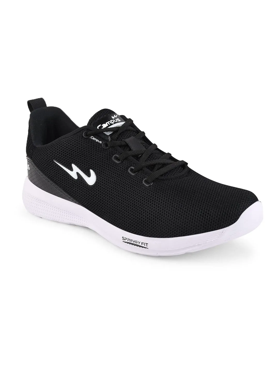 CRUNCH Black Men's Running Shoes