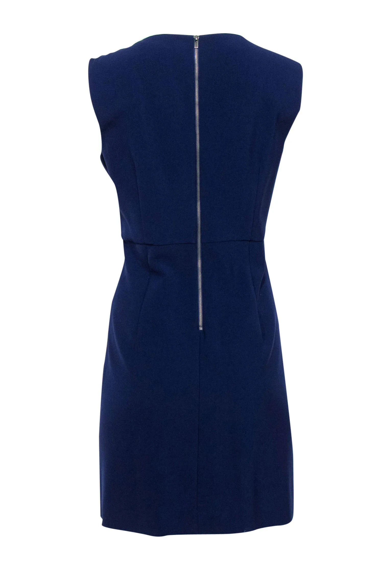 Diane von Furstenberg - Purple Sleeveless Sheath Dress w/ Pockets Sz 12