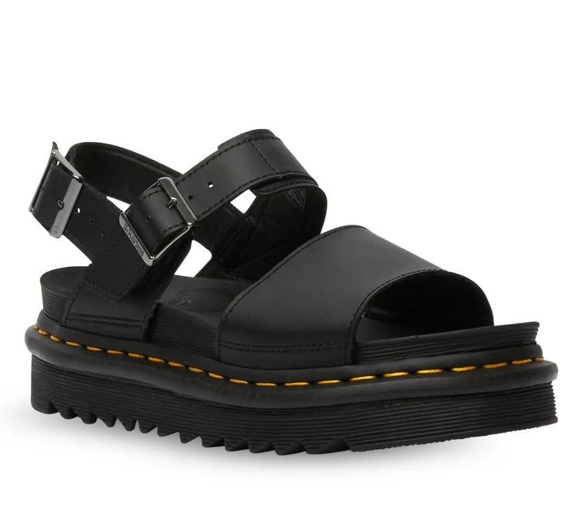 Dr Martens Voss Sandal Black Hydro Leather 24233001