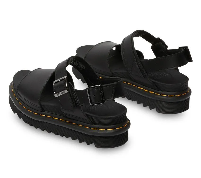 Dr Martens Voss Sandal Black Hydro Leather 24233001