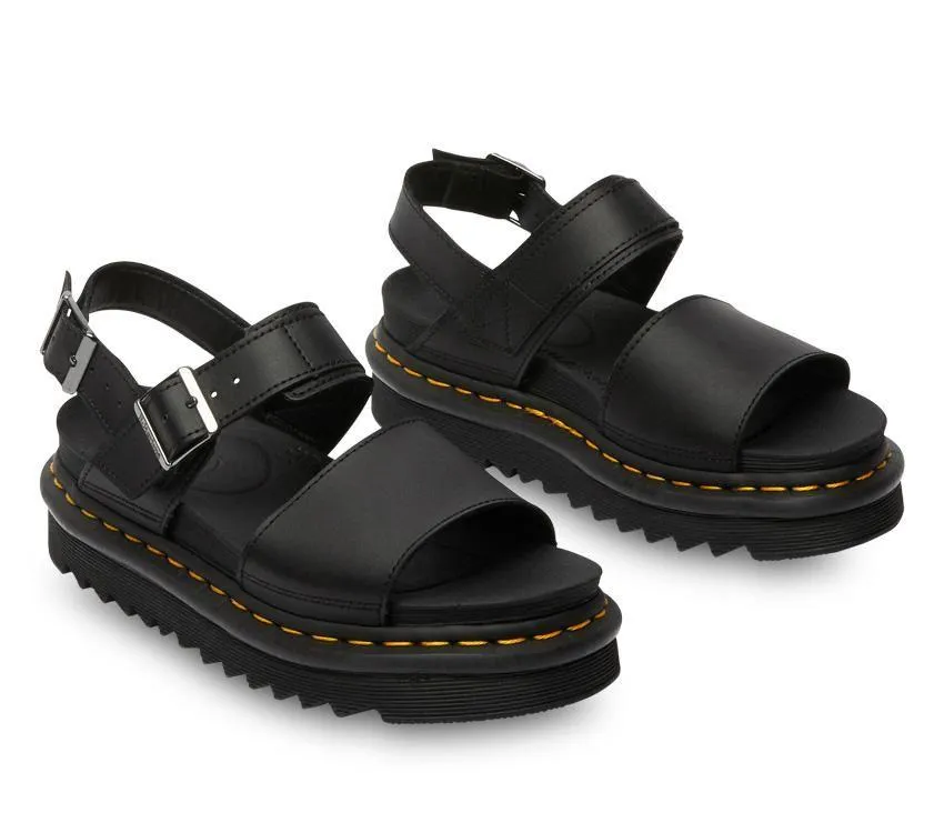 Dr Martens Voss Sandal Black Hydro Leather 24233001