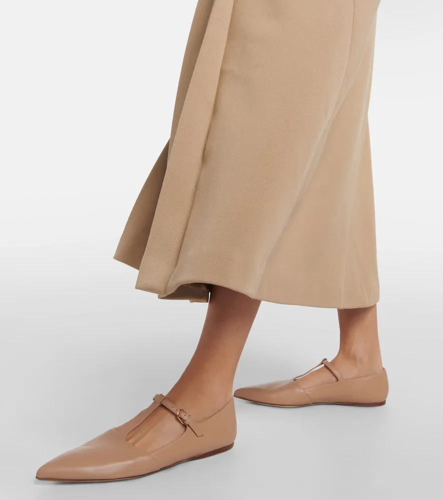 Gabriela Hearst Lola leather ballet flats