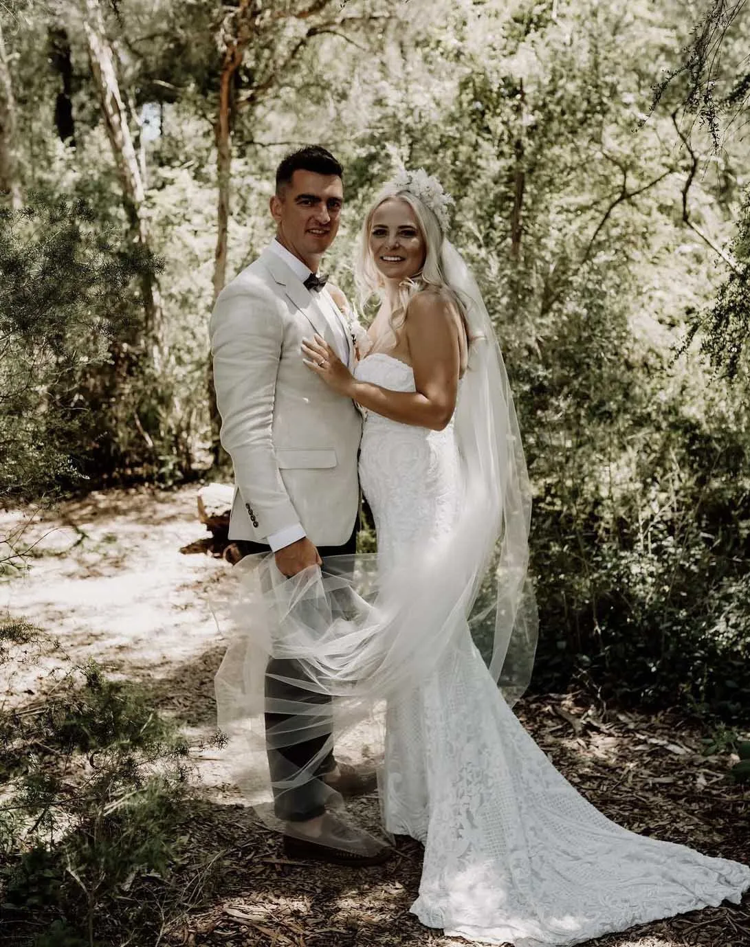 Gianna Gown - White/White