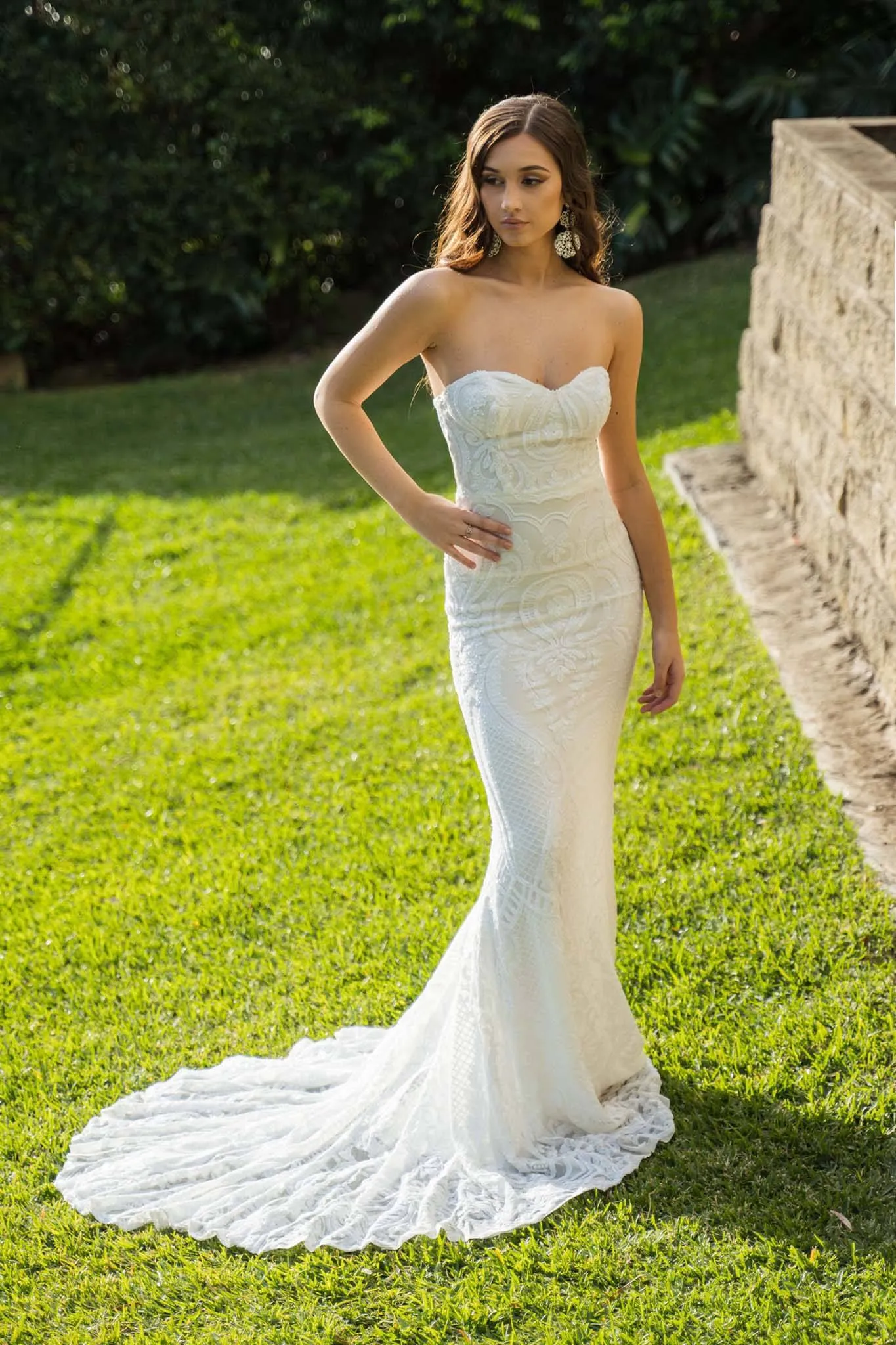 Gianna Gown - White/White