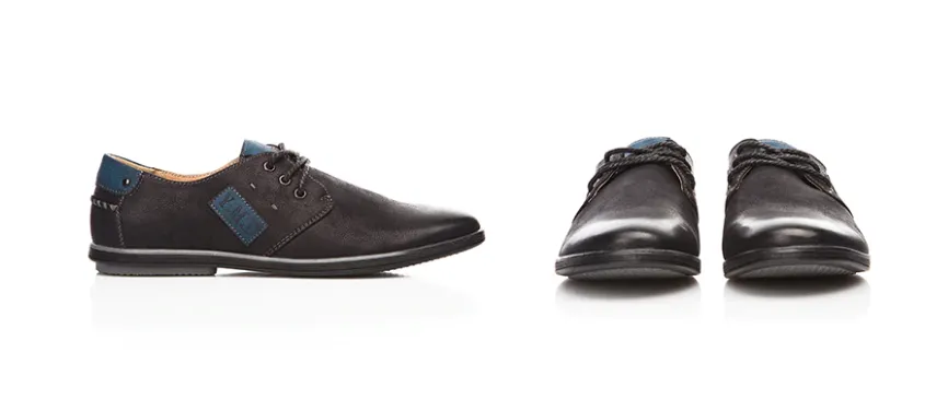 Men's Casual Lace-up Black Shoes | Men Flats Business Shoes