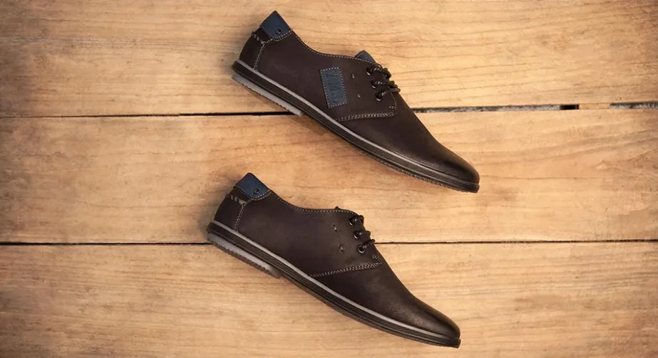 Men's Casual Lace-up Black Shoes | Men Flats Business Shoes