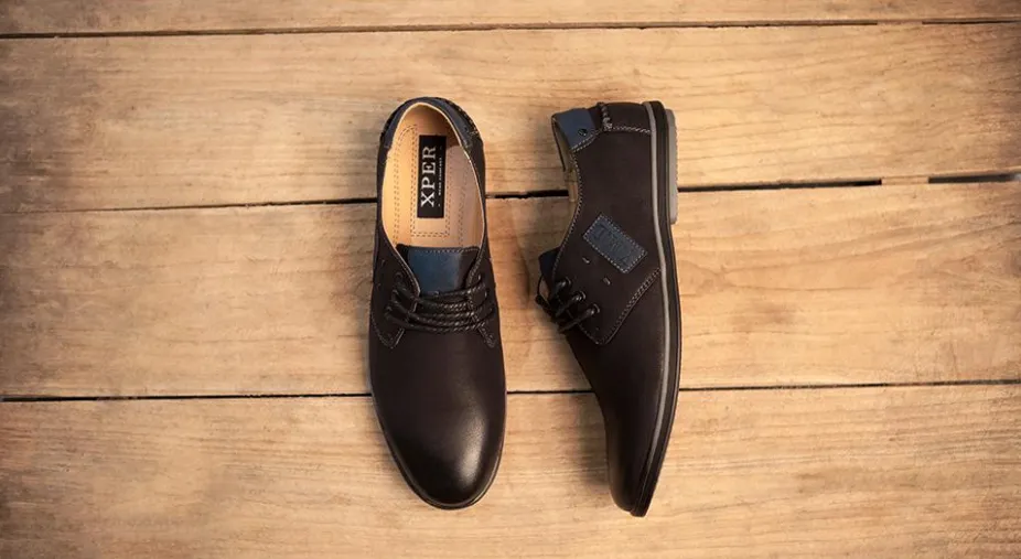 Men's Casual Lace-up Black Shoes | Men Flats Business Shoes