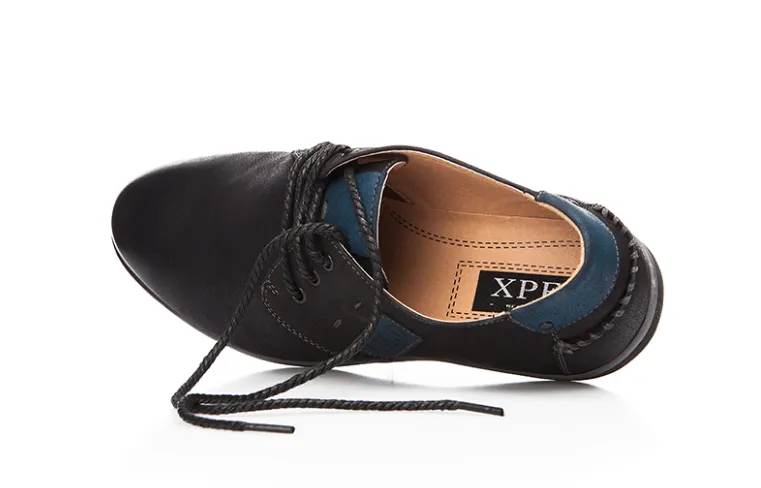 Men's Casual Lace-up Black Shoes | Men Flats Business Shoes