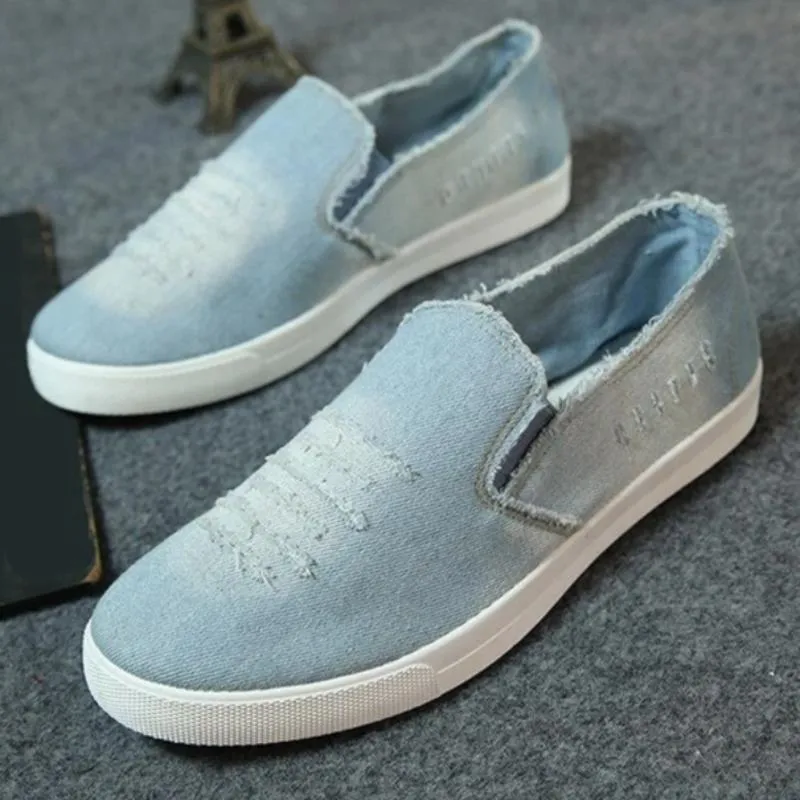 Men's Summer Casual Breathable Denim Flats