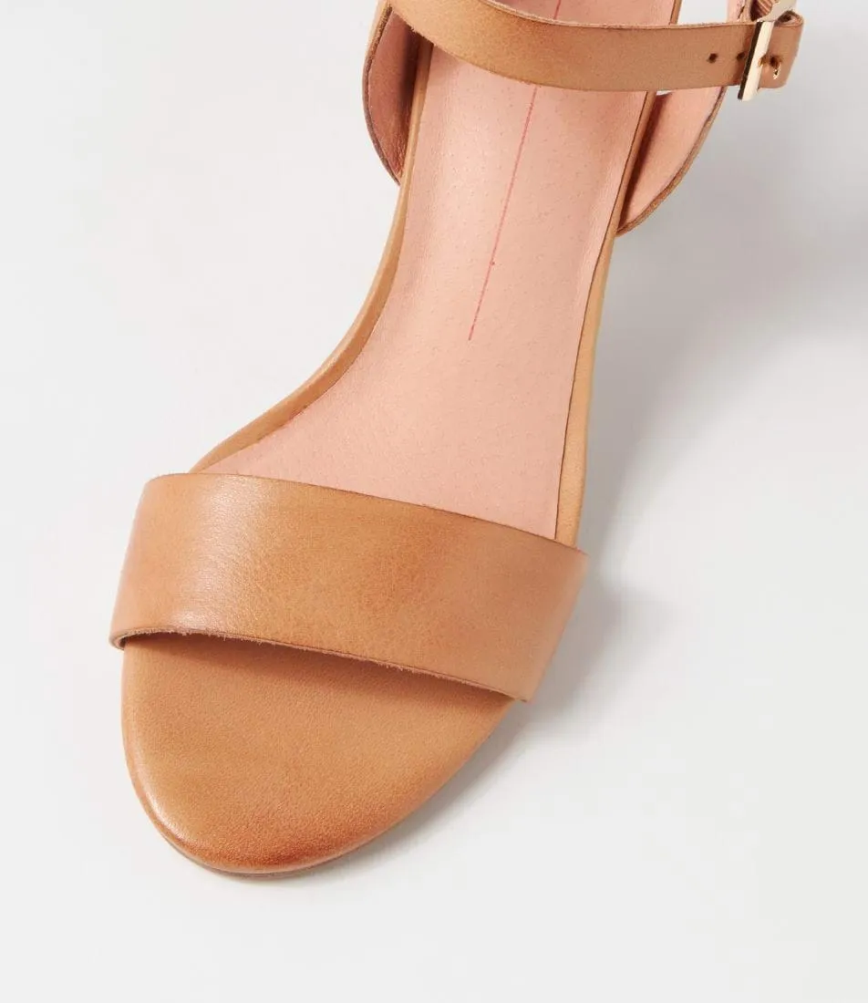 Mollini Lipber Leather Sandals - Dark Tan