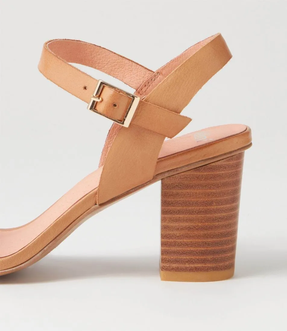 Mollini Lipber Leather Sandals - Dark Tan