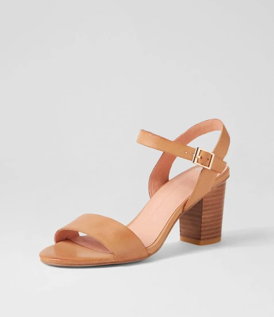 Mollini Lipber Leather Sandals - Dark Tan