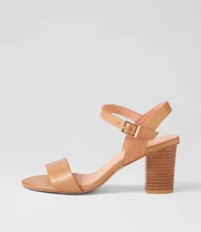 Mollini Lipber Leather Sandals - Dark Tan