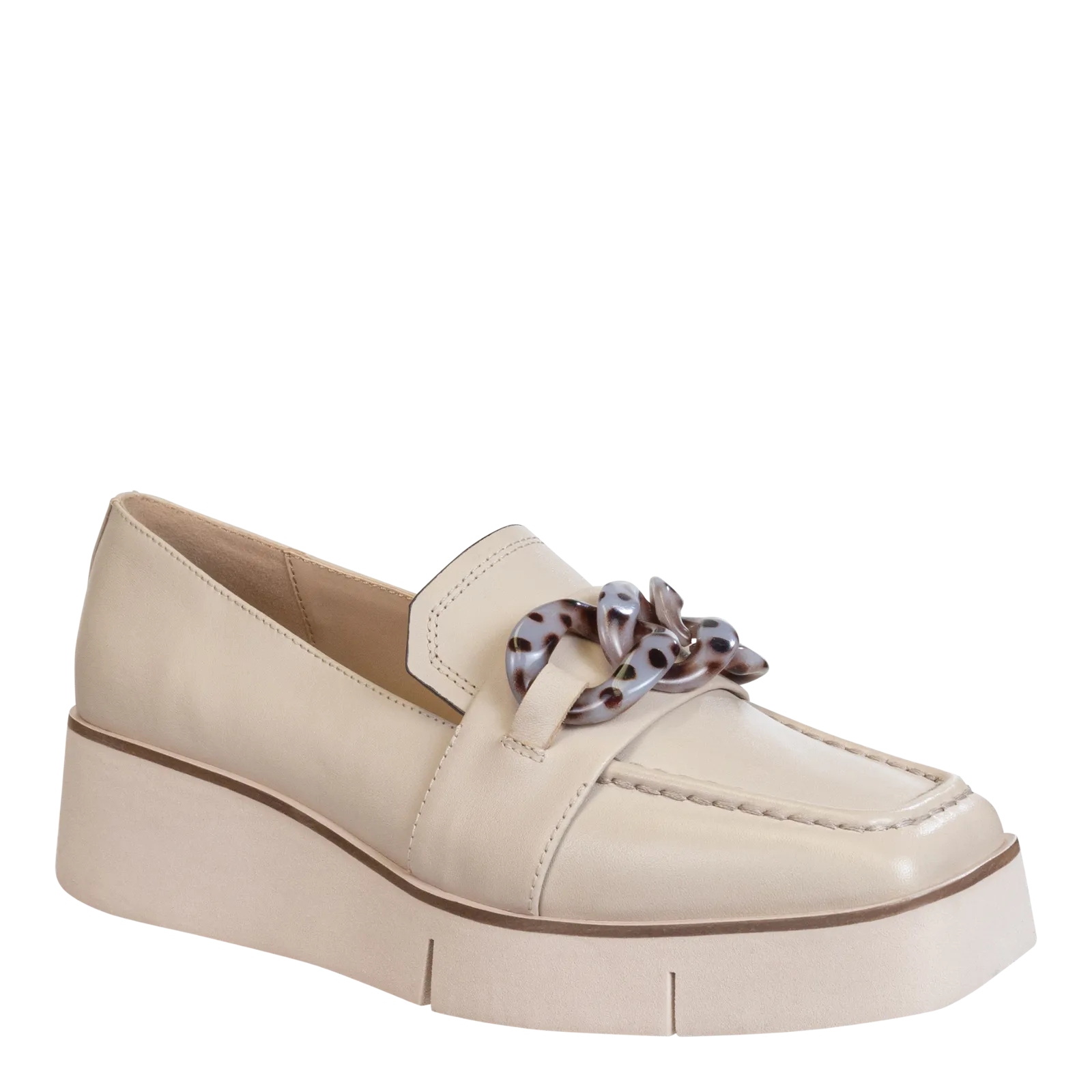 NAKED FEET - PRIVY in CHAMOIS Platform Loafers