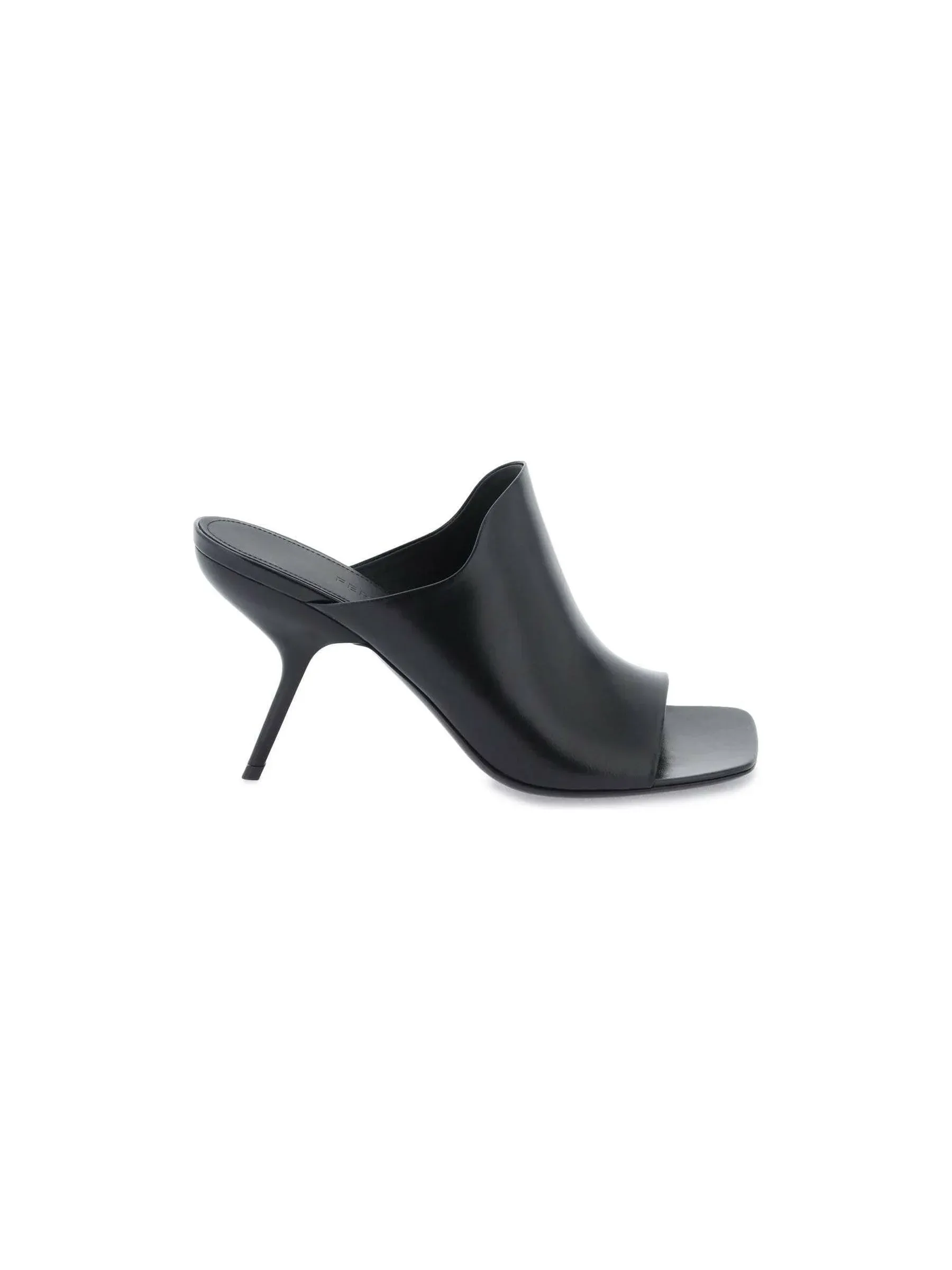 Nappa Leather High-Heeled Mules