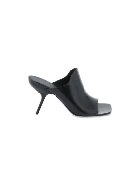 Nappa Leather High-Heeled Mules