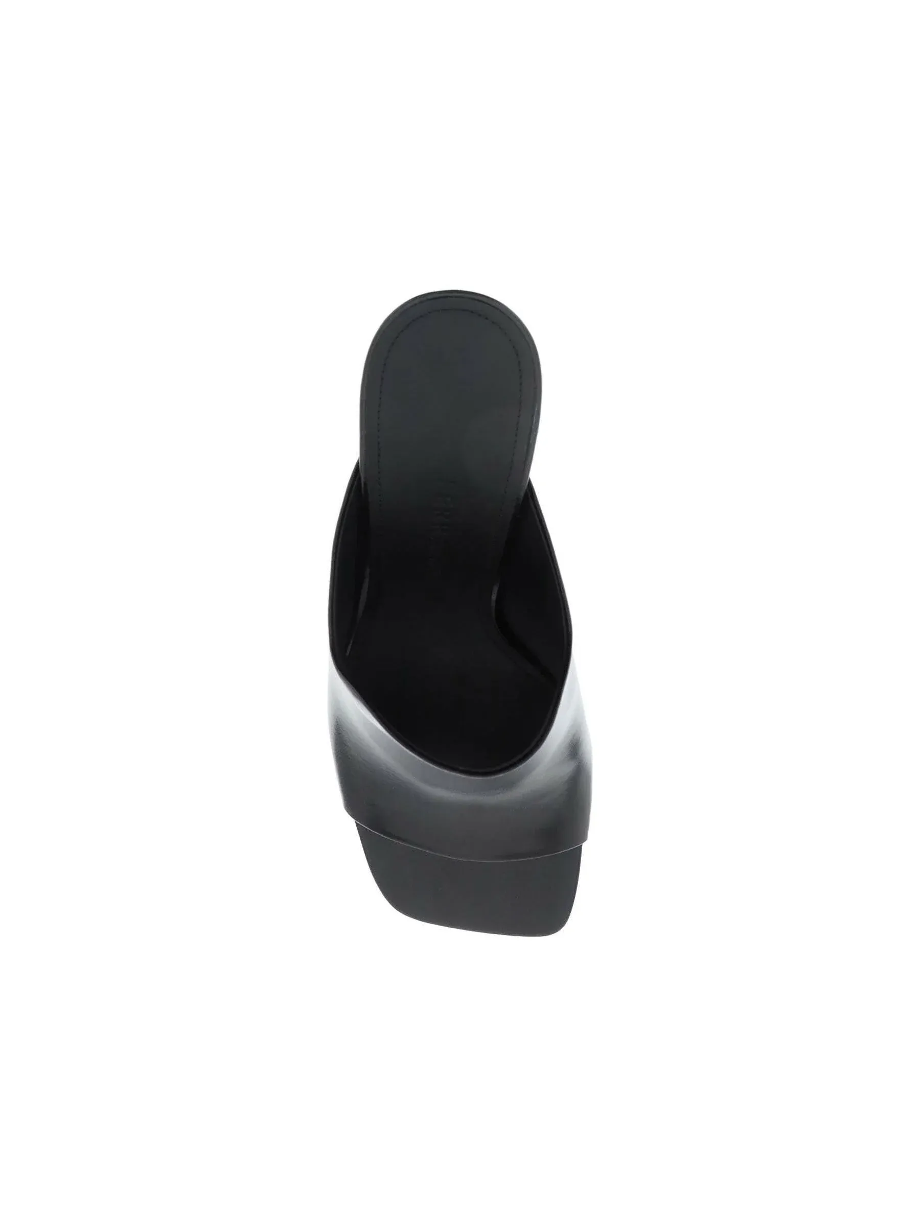 Nappa Leather High-Heeled Mules