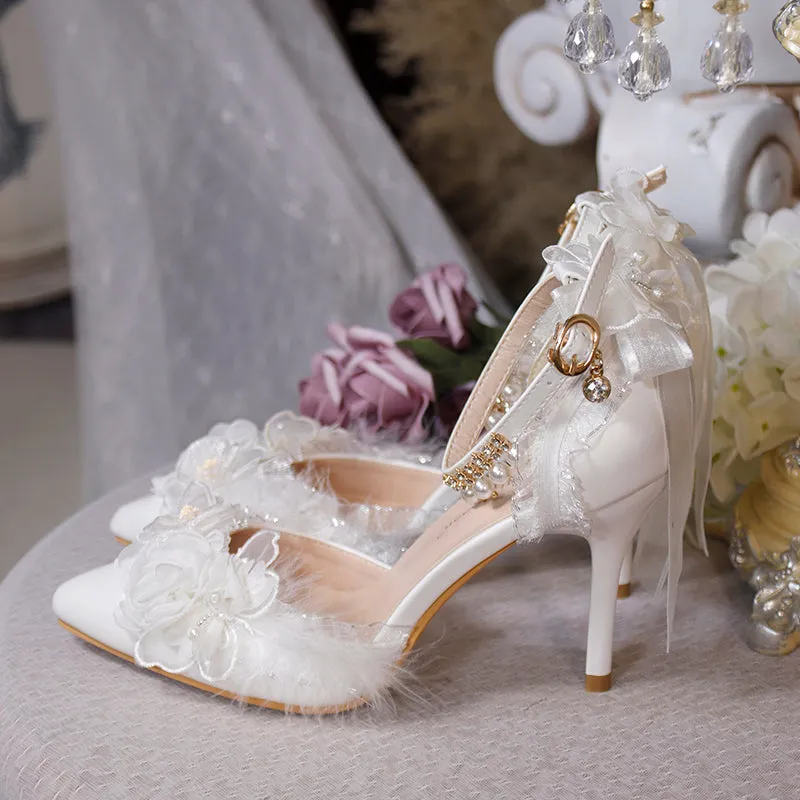 One Night~Pointed Toe Universal Thin Heel Lolita Shoes