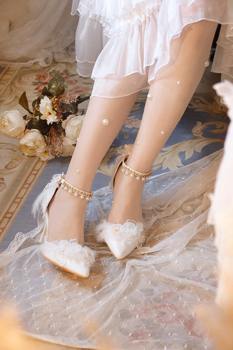 One Night~Pointed Toe Universal Thin Heel Lolita Shoes