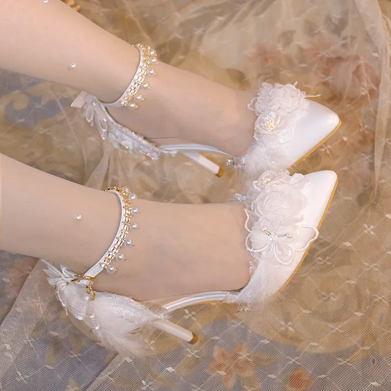 One Night~Pointed Toe Universal Thin Heel Lolita Shoes