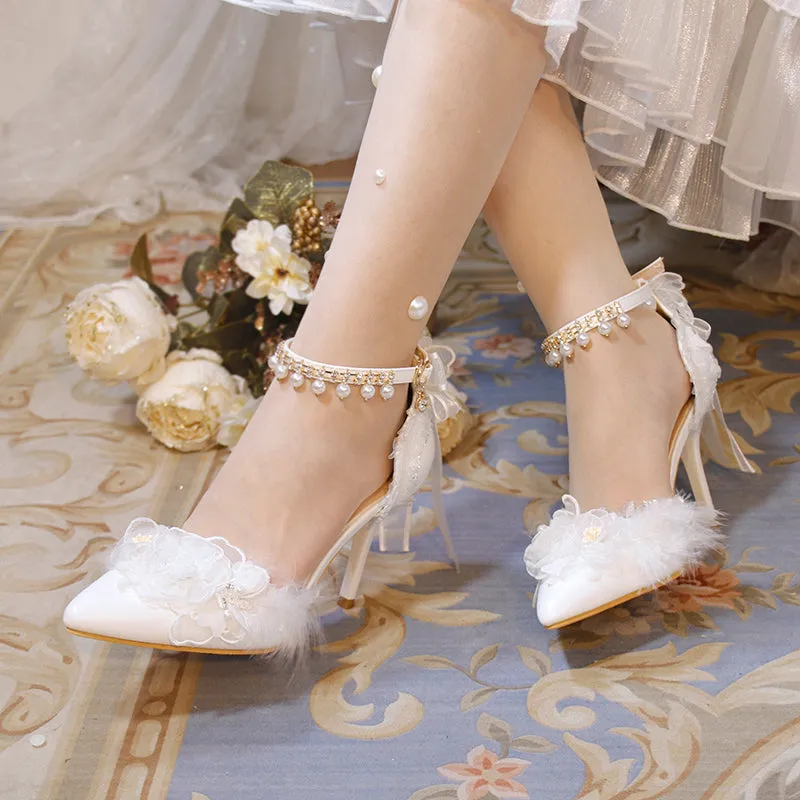 One Night~Pointed Toe Universal Thin Heel Lolita Shoes