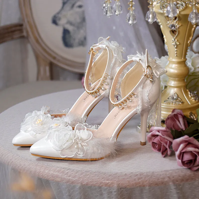 One Night~Pointed Toe Universal Thin Heel Lolita Shoes