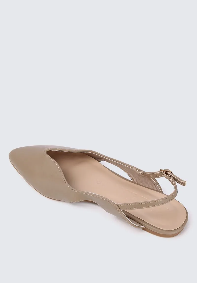 Riley Comfy Ballerina In Taupe
