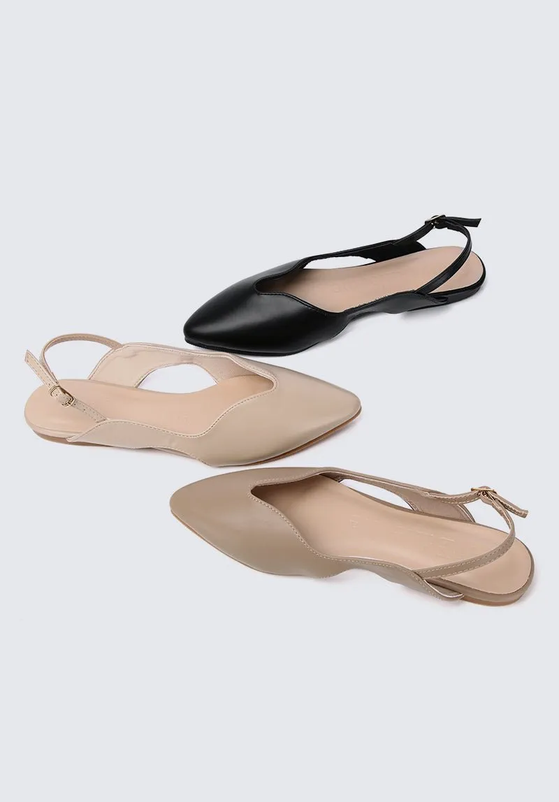 Riley Comfy Ballerina In Taupe