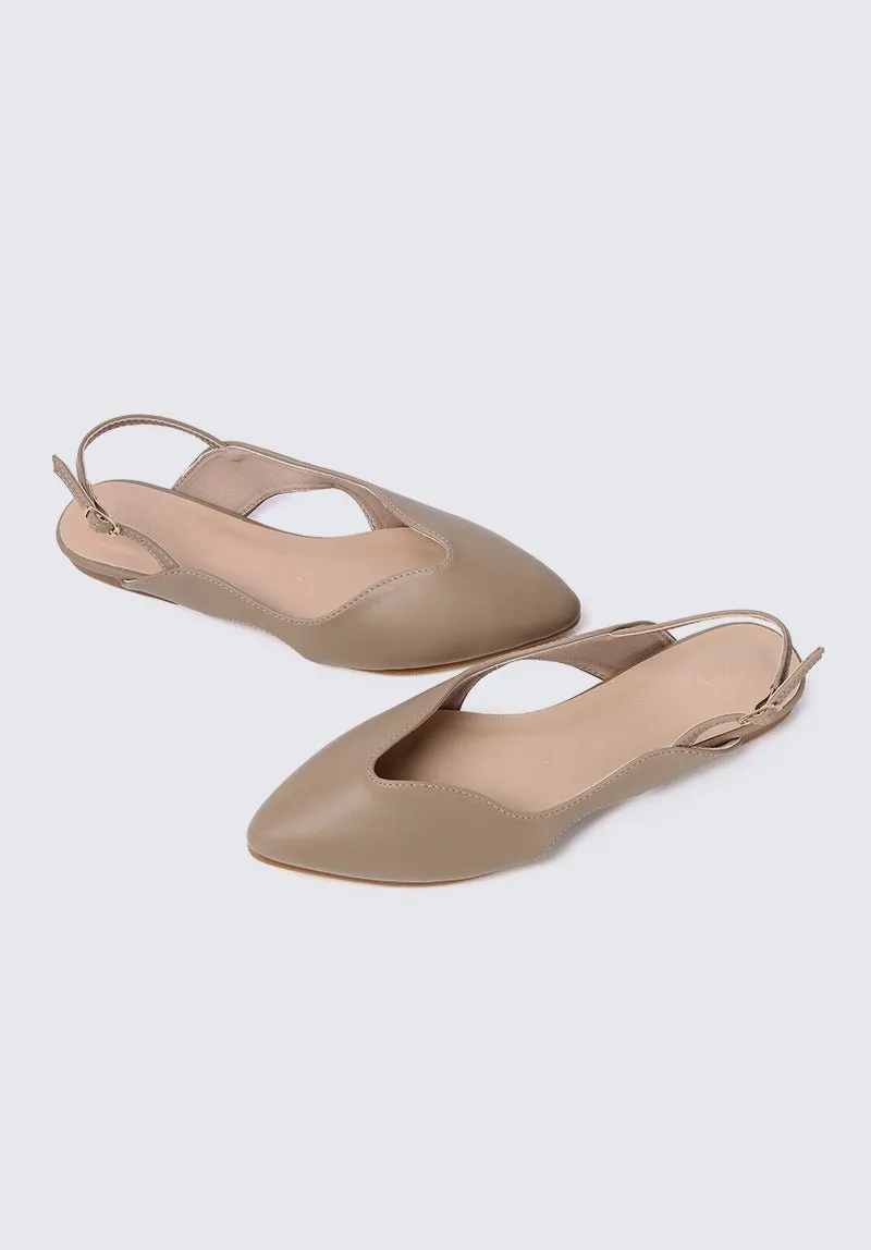 Riley Comfy Ballerina In Taupe