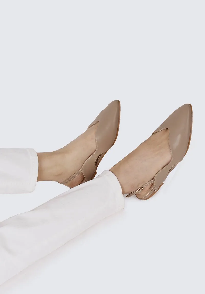 Riley Comfy Ballerina In Taupe