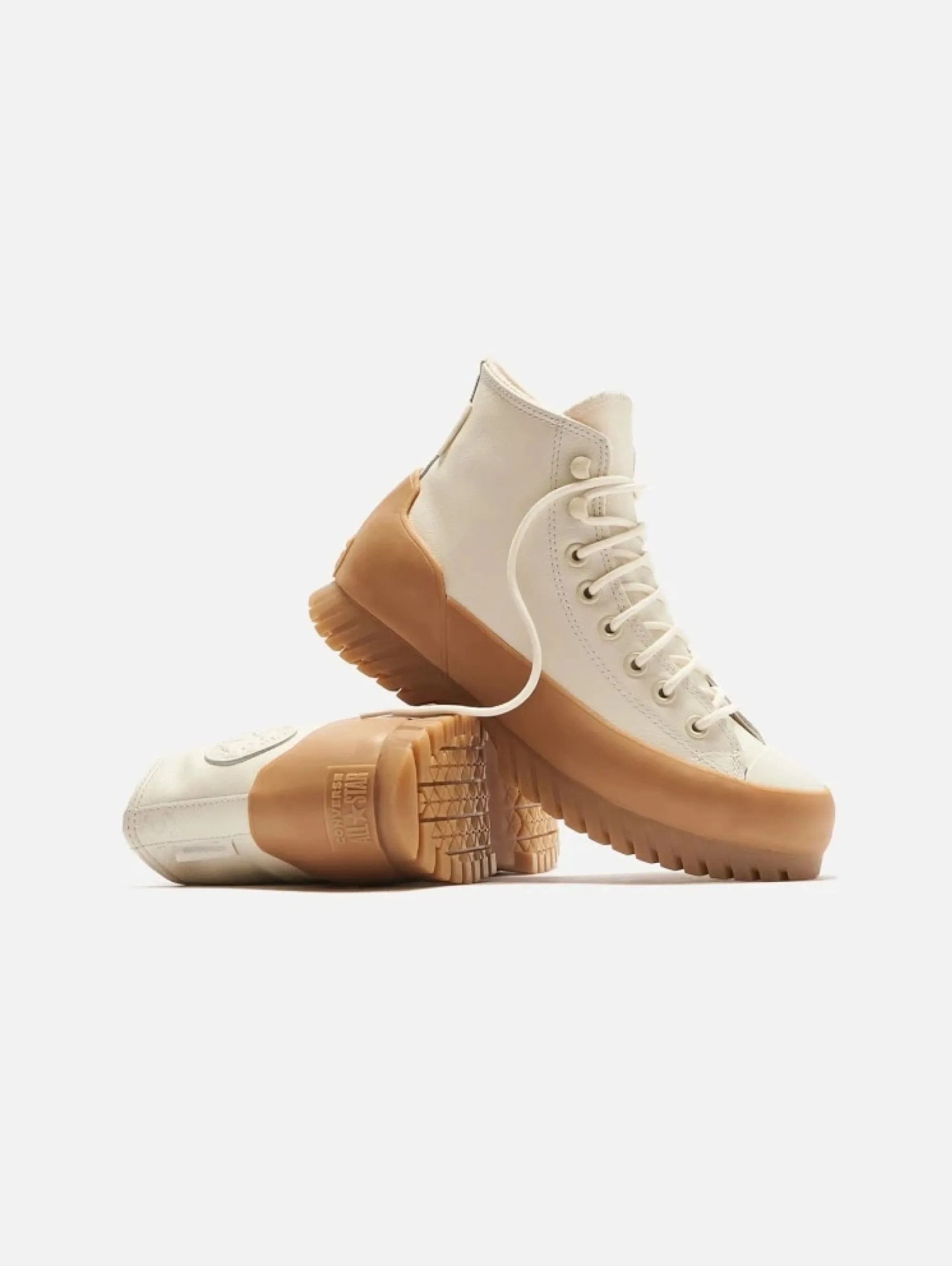 Sneakers in Pelle Waterproof Beige