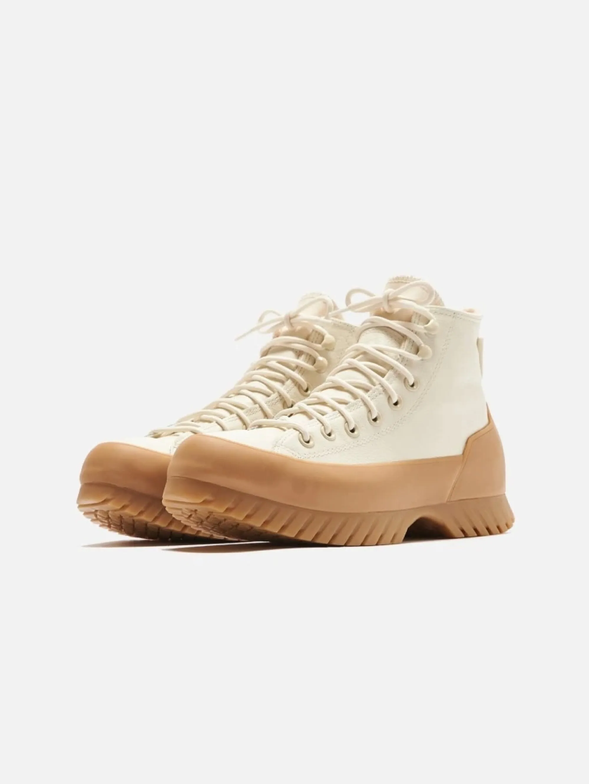 Sneakers in Pelle Waterproof Beige