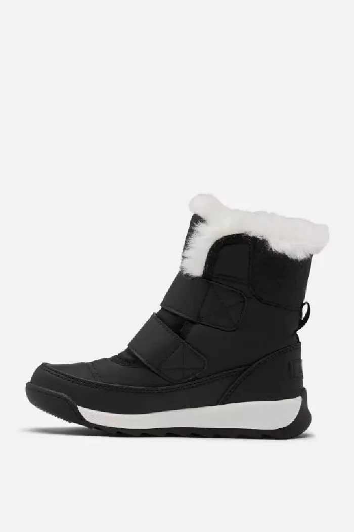 Sorel Children's Black Whitney II Strap Waterproof Boot