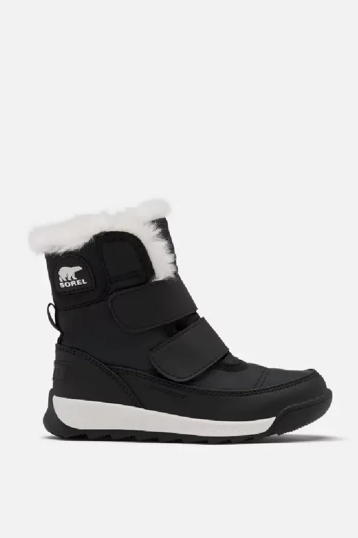Sorel Children's Black Whitney II Strap Waterproof Boot