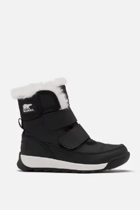 Sorel Children's Black Whitney II Strap Waterproof Boot