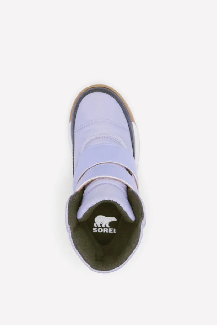 Sorel Children's Bright Lavendar & Collegiate Navy Whitney II Strap WP